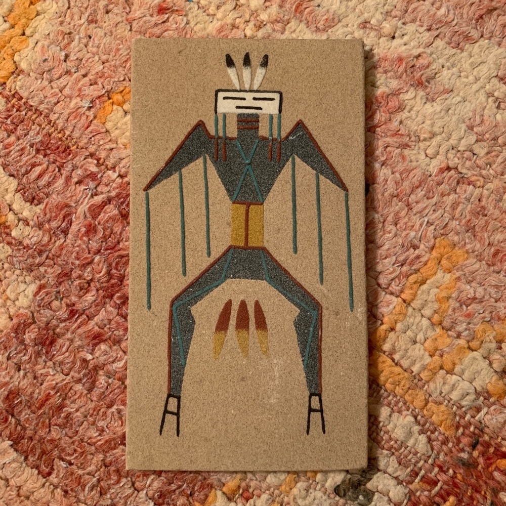 “Big Thunder” Navajo sand art